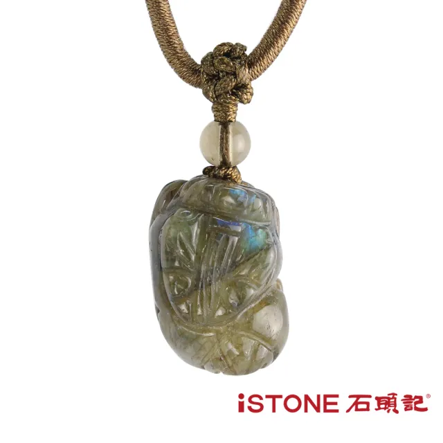 【石頭記】貔貅項鍊-金光閃閃(閃光石)
