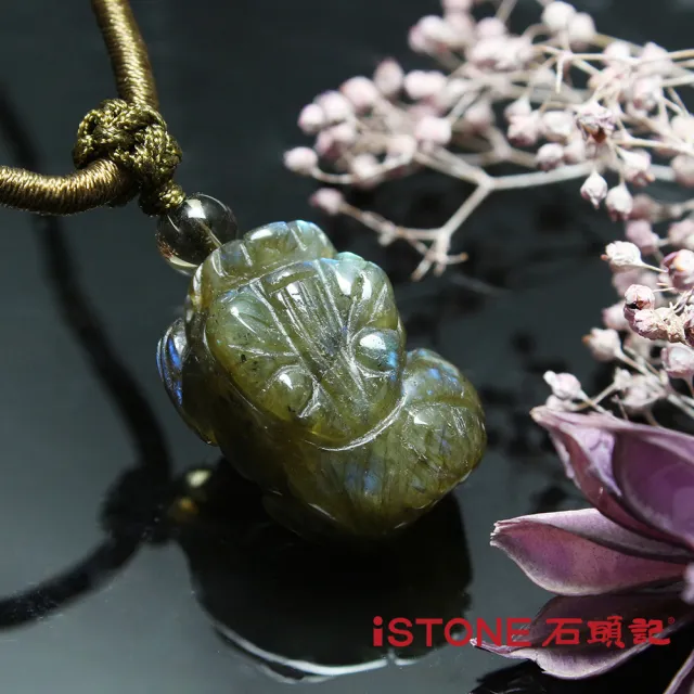 【石頭記】貔貅項鍊-金光閃閃(閃光石)