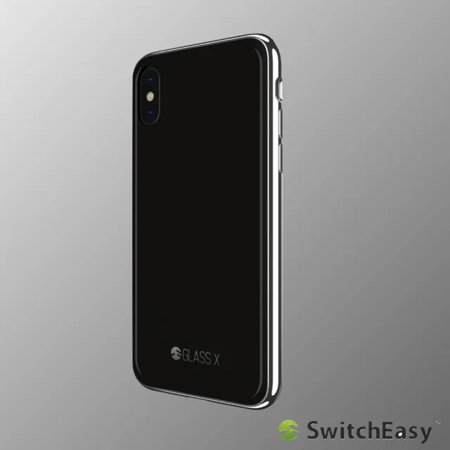 【Switcheasy】iPhone X/Xs Glass X 鉻金屬質感9H玻璃殼(保護殼)