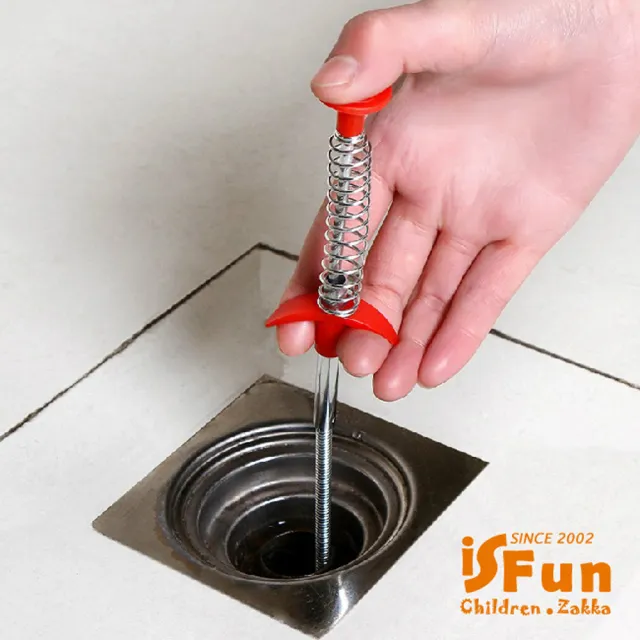 【iSFun】水管疏通＊加長不鏽鋼爪型彈性清潔棒160cm
