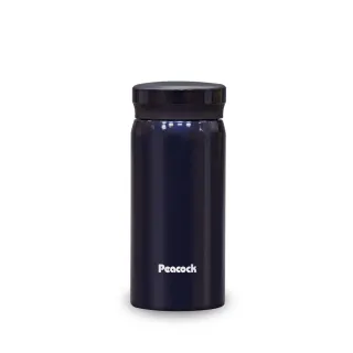 【日本孔雀Peacock】小資族 超輕量隨身不鏽鋼保冷保溫杯200ML-深藍(迷你杯)(保溫瓶)