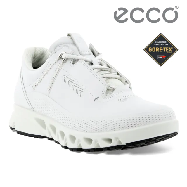 【ecco】MULTI-VENT 全方位城市戶外運動休閒鞋 女(白 88012301007)