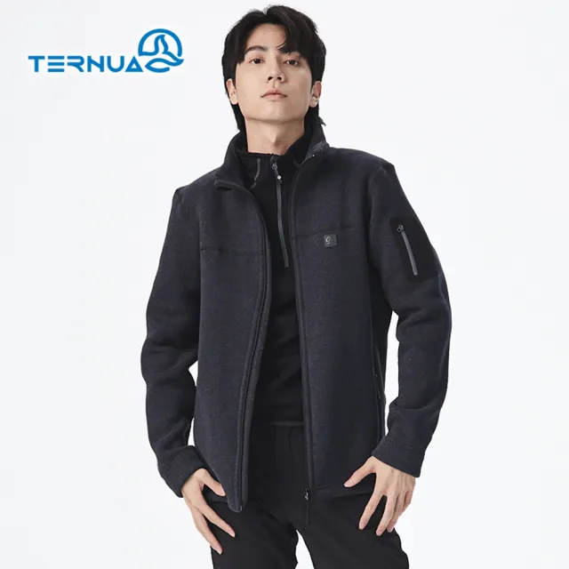 【TERNUA】男THERMAL PRO針織立領保暖外套1643120 AF(都市休閒、戶外活動、旅行健走)