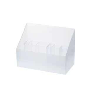 【日本霜山】無印風彩妝保養品分類收納盒-附分隔盒