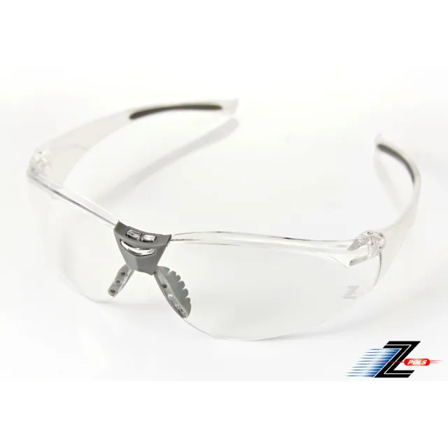 【Z-POLS】帥氣有型質感透明防飛沫抗紫外線防風防疫眼鏡(診所最愛 密合度佳防飛沫)