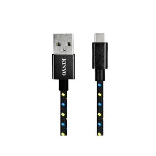 【KINYO】Micro USB 鋁合金編織線3M(USB-B12)