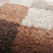 【山德力】ESPRIT 地毯 穹熙 70X140CM(棕色 方格 客廳 書房  起居室 生活美學)