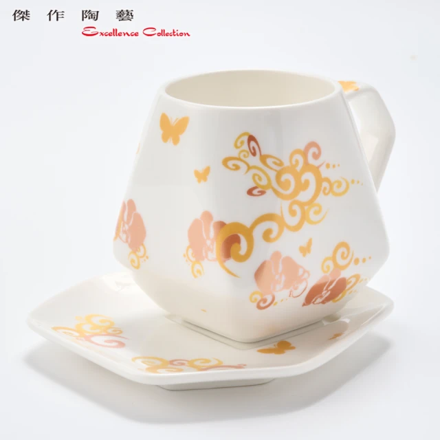 【傑作陶藝Excellence Collection】金龍天燈咖啡杯(L32)