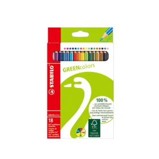 【STABILO】環保認證色鉛筆18色(6019/2-18)