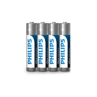 【Philips 飛利浦】鹼性電池3號-4顆