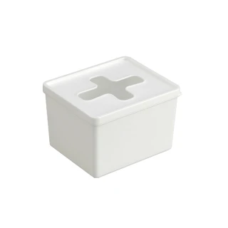 【日本INOMATA】日製方形十字抽取口小物收納盒-加大款