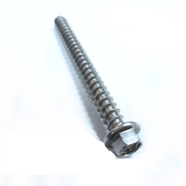 SP003 六角頭螺絲 1/4 X 3英寸 不銹鋼 水泥壁釘(100支/包 白鐵 六角華司鐵板牙 水泥螺絲)