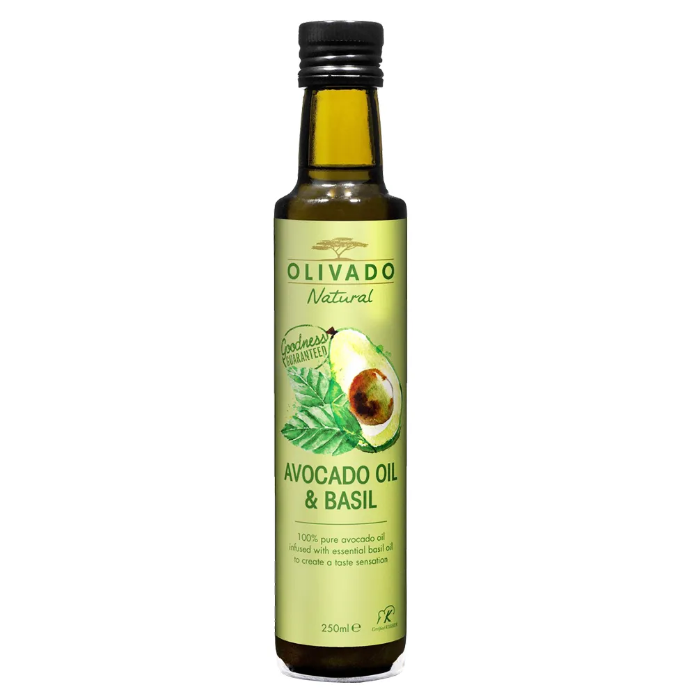 【Olivado】紐西蘭原裝進口酪梨油-羅勒風味1瓶(250毫升)