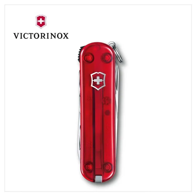 【VICTORINOX 瑞士維氏】NailClip8用瑞士刀/透紅(0.6463.T)
