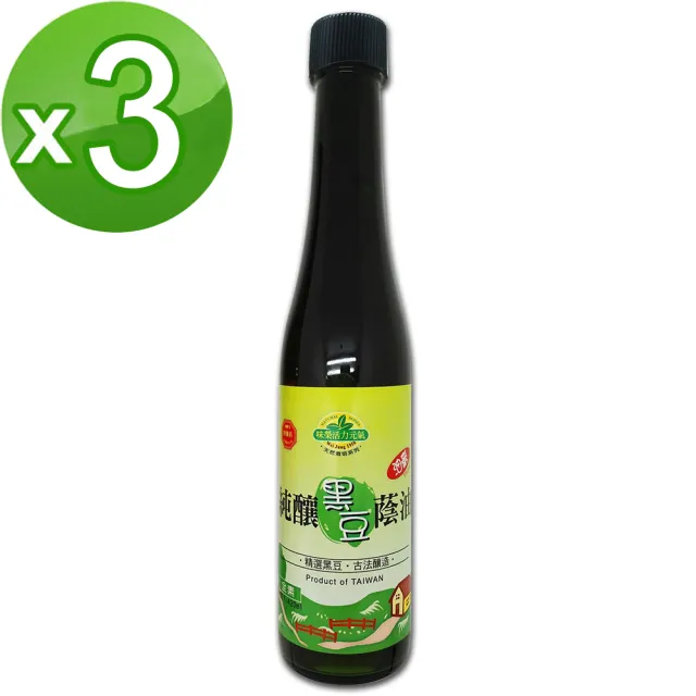 【味榮】純釀黑豆蔭油油膏420ml*3瓶