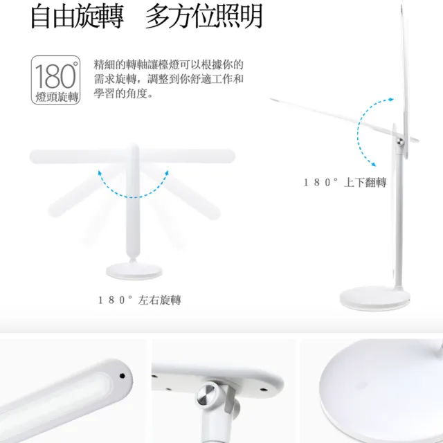 【ANTIAN】小糯米USB充電觸控LED暖白光護眼檯燈