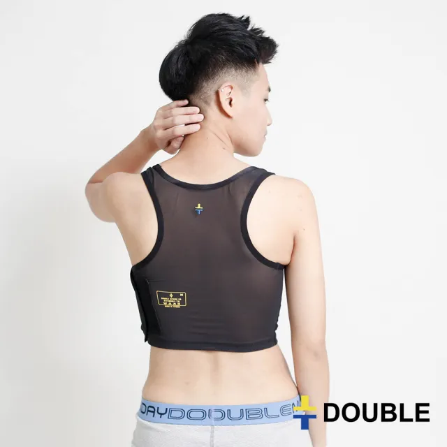 【DOUBLE】DOUBLE束胸 COOL MESH 黏貼半身(大尺碼)