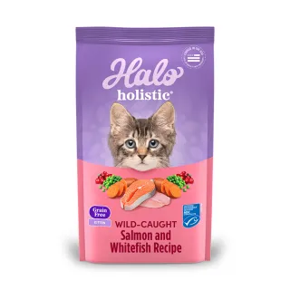 【Halo】幼貓無穀野生鮭魚燉白魚6磅(貓糧、貓飼料、貓乾糧)