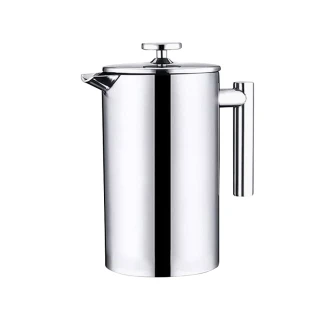 【德國康尼菲】雙層304不鏽鋼咖啡法壓壺(1000ml)
