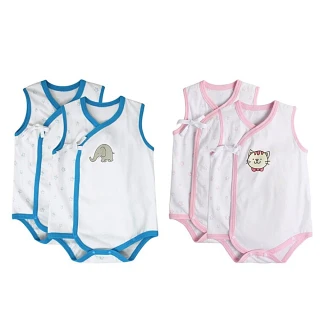 【Baby童衣】包屁衣兩件組 純棉無袖兔裝 90045(共兩色)