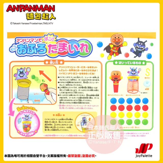 【ANPANMAN 麵包超人】麵包超人神射手！洗澡投籃玩具(3歲-)