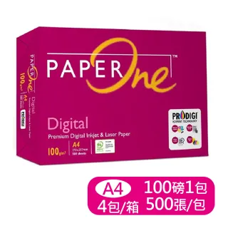 【PaperOne】Digital 高解析影印紙 100G A4 4包/箱