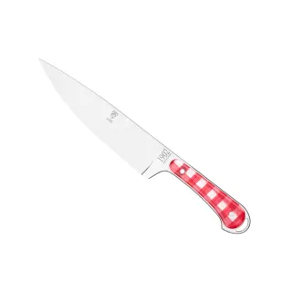 【Claude Dozorme】Vichy紅方格織布系列-主廚刀(20公分)