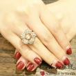 【Celosa】古典美晶鑽戒指(玫瑰金款)