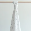 【BabyBites 鯊魚咬一口】西班牙製純棉圖騰包巾(折紙船)