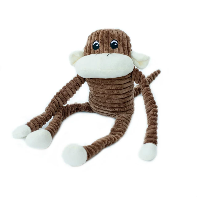 【ZippyPaws】就是愛吵鬧-大棕猴史賓賽  有聲玩具(寵物玩具 有聲玩具 益智玩具)