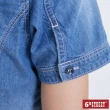 【5th STREET】女美式牛仔短袖襯衫-石洗藍