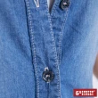 【5th STREET】女美式牛仔短袖襯衫-石洗藍