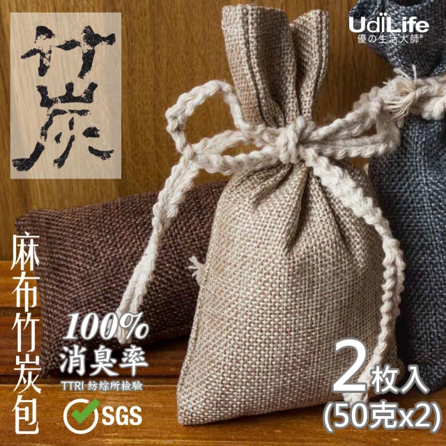 UdiLife 多用途-麻布竹炭包50g x 24枚入(平衡濕氣 消除異味)