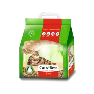 【CAT’S BEST 凱優】經典凝結木屑砂（紅標凝結型）10L/4.3kg*2包組(貓砂、木屑砂)