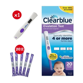 【Clearblue 速必得】第二代排卵測試筆+20支排卵測試棒