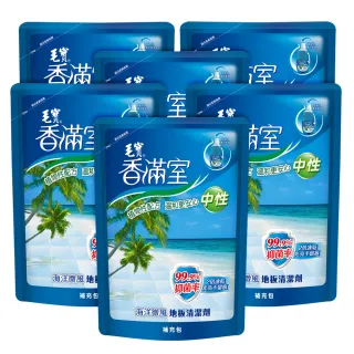 【毛寶】香滿室地板清潔劑-海洋微風-補充包(1800g x6入/箱)