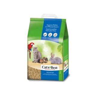 【CAT’S BEST 凱優】粗顆粒木屑砂（藍標崩解型）10L/5.5kg*2包組(貓砂、木屑砂)