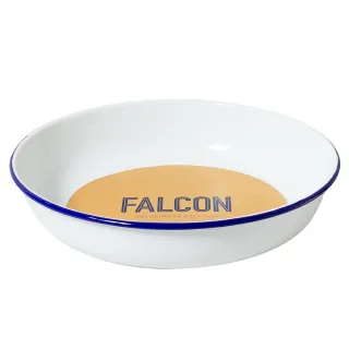 【英國 Falcon】獵鷹琺瑯 圓形餐盤 沙拉盤 圓盤 深盤 餐盤 琺瑯盤 26cm(三色可選)