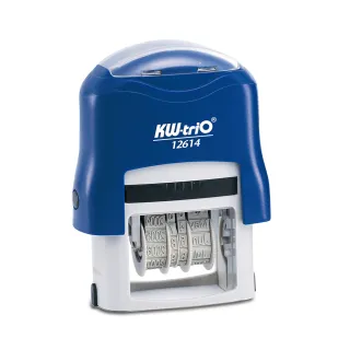 【KW-triO】翻轉日期印章 4mm 12614(手帳 辦公 文件專用/印字清晰/更換不沾手)