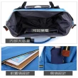 【悅生活】GoTrip 微旅行--25吋 學院風揹拉兩用前開式拉桿行李袋 湖水藍(拉桿包 行李箱 防潑水 登機箱)