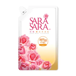 【SARA SARA 莎啦莎啦】玫瑰嫩白沐浴乳-補充包800g