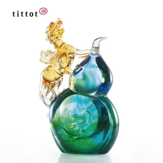【tittot 琉園】福祿招財_吉獸_貔貅(琉璃/禮物/玻璃/水晶//貔貅/擺飾/禮贈/企業/送禮/福/祿/招/財)