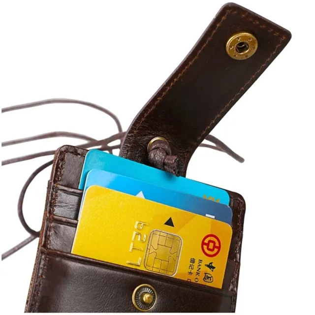 【玩皮工坊】RFID防盜刷真皮頭層牛皮掛脖證件包證件套識別證套卡包卡夾卡套CB25(5色可選)