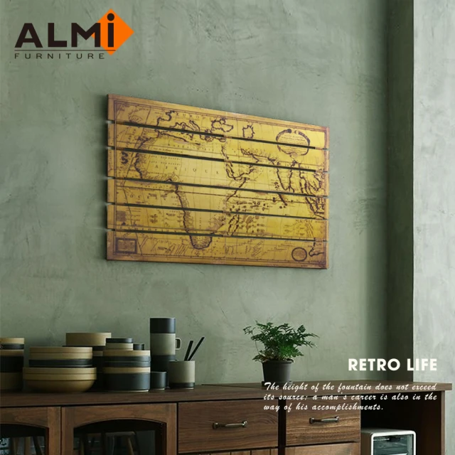 【ALMI】PAINTING-RETRO LIFE 60x100 木板畫-7款可選(木板畫)