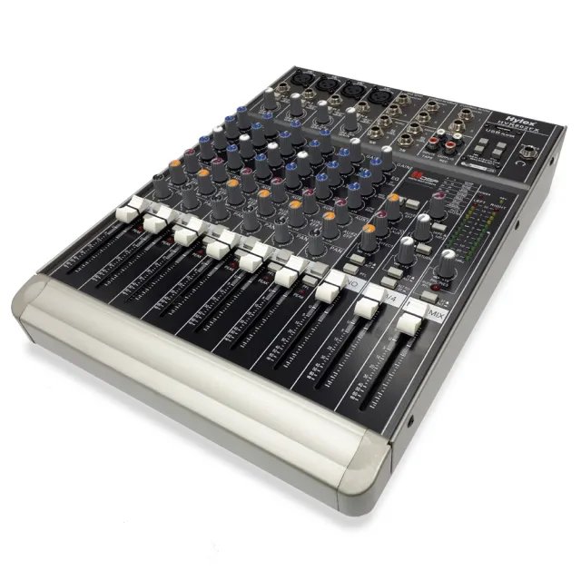 【Hylex】HVR-802FX 類比混音器/mixer(內置British EQ/極低噪訊麥克風前置放大)