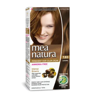 【mea natura 美娜圖塔】植萃七葉樹染髮劑7.83號-淺棕色-60G+60G(擺脫顯老白髮．重現年輕髮色)