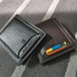 【RH】質感木壓紋短夾錢包(耐用多功能收納短夾)