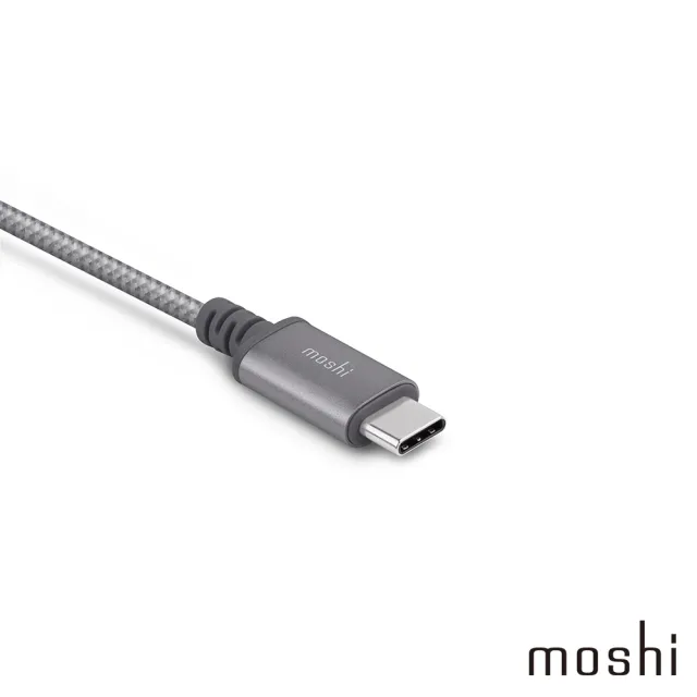 【moshi】Integra 強韌系列 USB-C to USB-A 耐用充電/傳輸編織線（0.25 M）