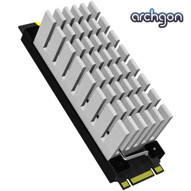 【archgon 亞齊慷】M.2 2280 SSD 散熱片組-銀色(HS-0130-S)