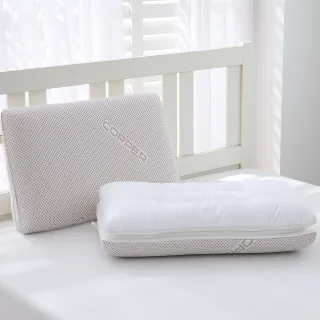 【Tonia Nicole 東妮寢飾】銅離子可分離兩用枕(記憶枕+羽絲棉枕)